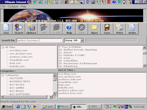 Auction Business MP3 Search Engine Screenshot